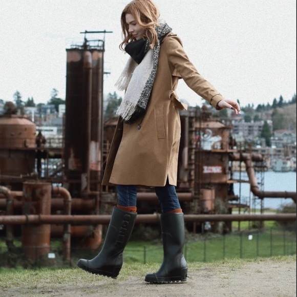 Women's Sorel Joan Boots Wedge Tall rain/snow - Picture 10 of 10